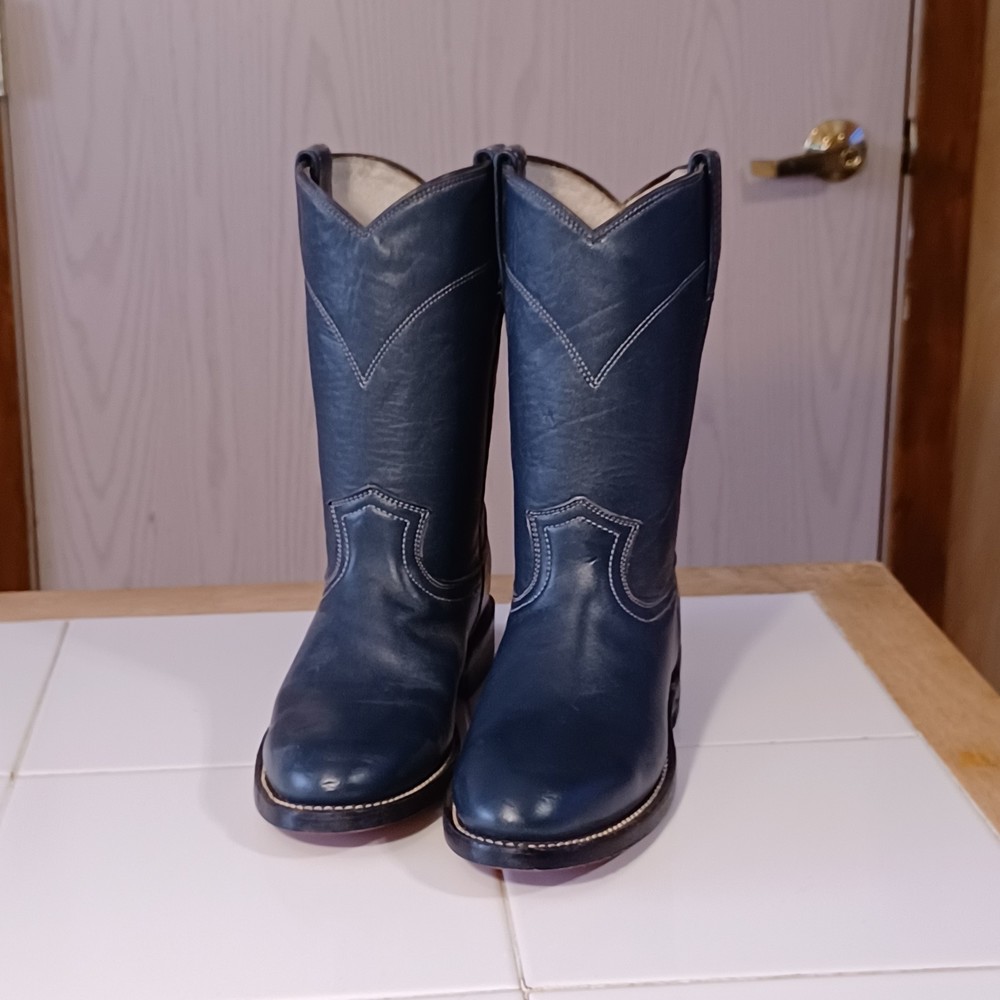 NIB Cowtown Women's Roper Boots, Size 5.5B, Navy